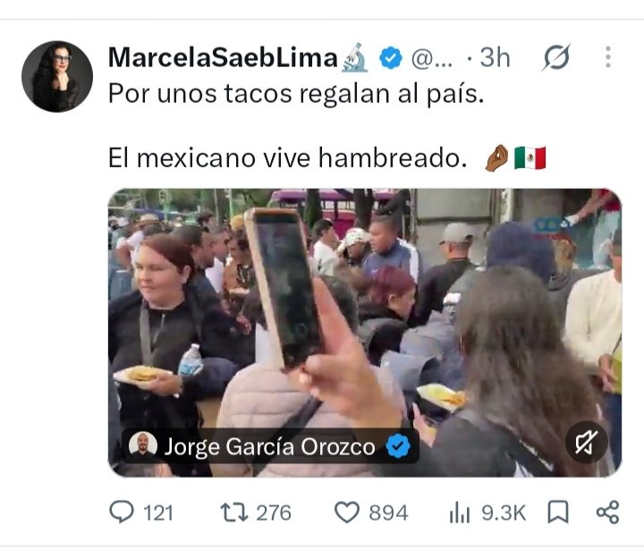 GustavoRocMtz's tweet photo. #ULTIMAHORA
No, pendeja. No regalamos el país por unos tacos. Votamos por un proyecto que apoya a quienes menos tienen. 
El odio y clasismo de esta miserable ya es enfermizo, pensar que solo vende cremas. ¿Se imaginan si en verdad perteneciera a la élite que también la desprecia? https://t.co/nS36BAb3jy