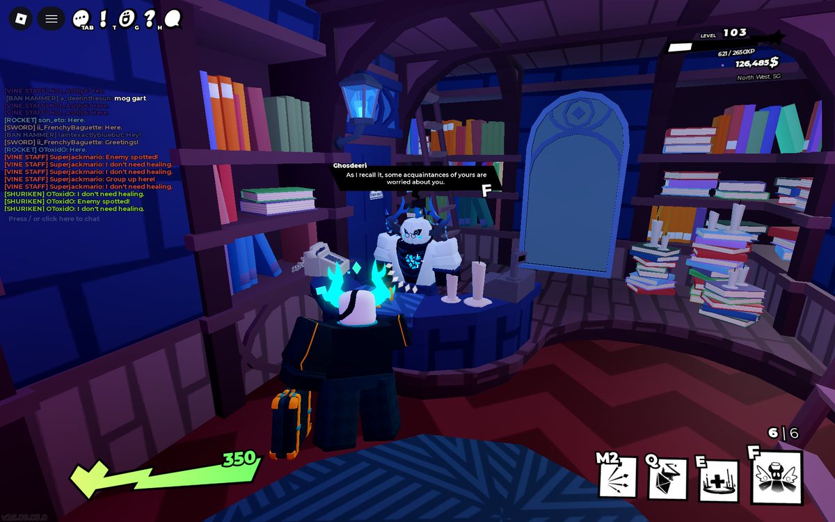 Terraxmas's tweet photo. phighting characters love reminding medkit about grav and warp https://t.co/jCX5krzSH8