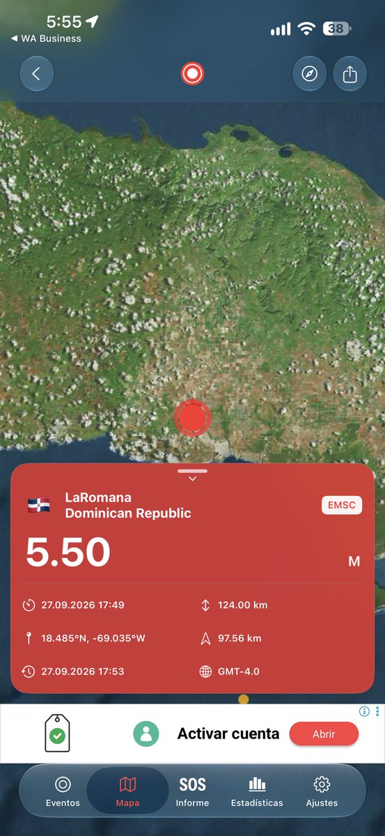 YaellopezBUM's tweet photo. Fuerte temblor hoy domingo. https://t.co/ULia4mhguN