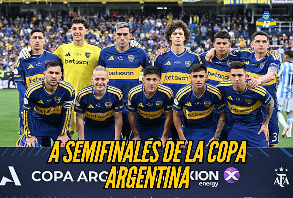 la12tuittera's tweet photo. ✅BOCA ES SEMIFINALISTA DE LA COPA ARGENTINA!

Y #Boca va.... 💙💛💙 https://t.co/o0lEjX7DTl
