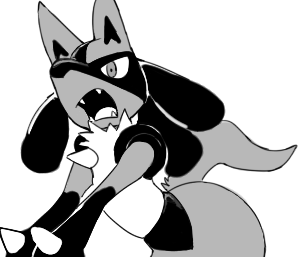 NmCrimen's tweet photo. Lucario has a fluffy shape https://t.co/DpluMQUHcw