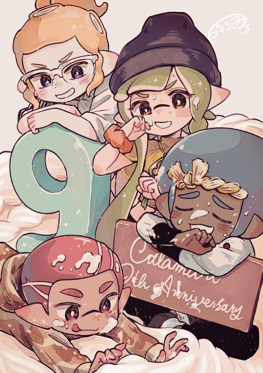 gomasiwosan's tweet photo. #祝カラマリ9周年
#色んなカラマリが見れるタグ
10周年まで駆け抜けろー！ https://t.co/kZ4g99yIuA