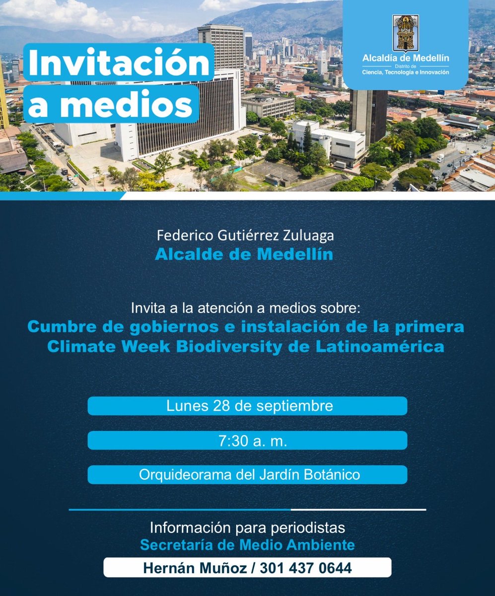 javeye's tweet photo. La agenda del alcalde Federico Gutiérrez… https://t.co/Xuhdasbt63