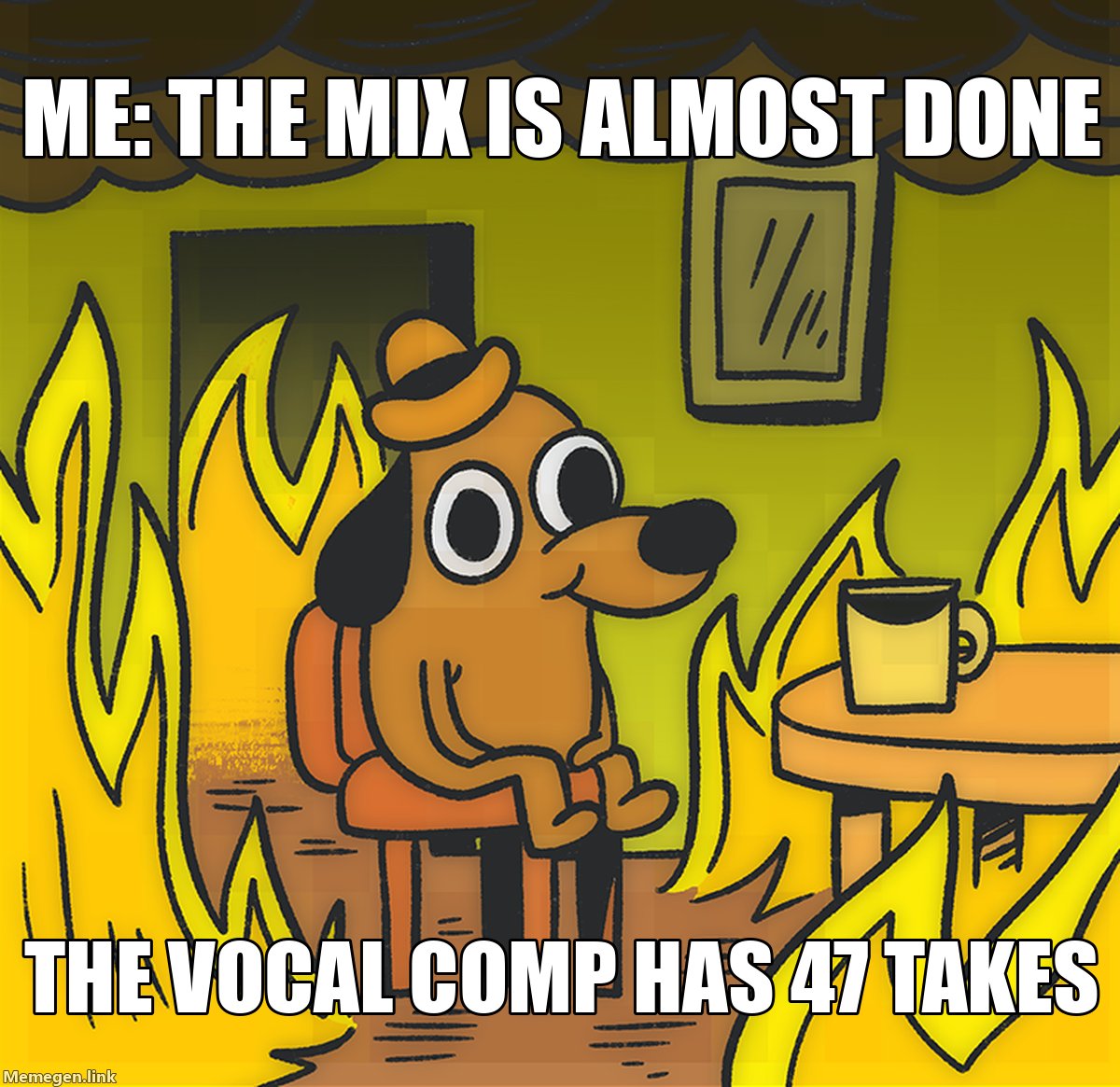 JimmyJamesKeen's tweet photo. Every mix session has a plot twist. How many takes is too many? #JimmyKeen #StudioLife #MusicHumor https://t.co/qOlJYiaMn7