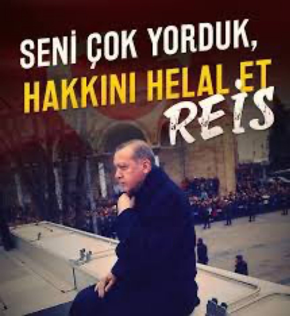 SaadetYakar's tweet photo. Seni çok yorduk, hakkını helal et REİS ❤️ https://t.co/94YwL8MOzL
