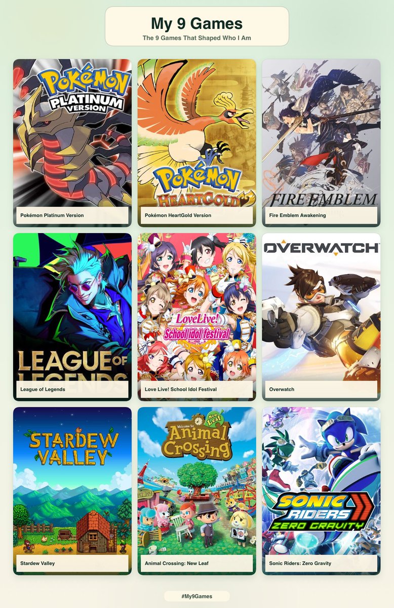 Astralla_'s tweet photo. my top 9 games!! 💫

i can't wait to play these games with you guys one day...!! 

um. dont mind the league of legends...just pretend it isn't there. 🫣 https://t.co/zkWbuisQ4h