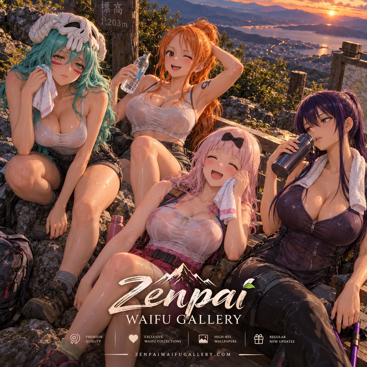 ZenpaiAssoc's tweet photo. The climb was brutal, but that sunset made it worth every step. 🥾🔥 Sweaty, exhausted, still smiling. 🌄💦

Visit https://t.co/maE0DbYSQ5 for more🫣

#anime #animeart #waifu #zenpaiassociation https://t.co/W92jNhQtQk