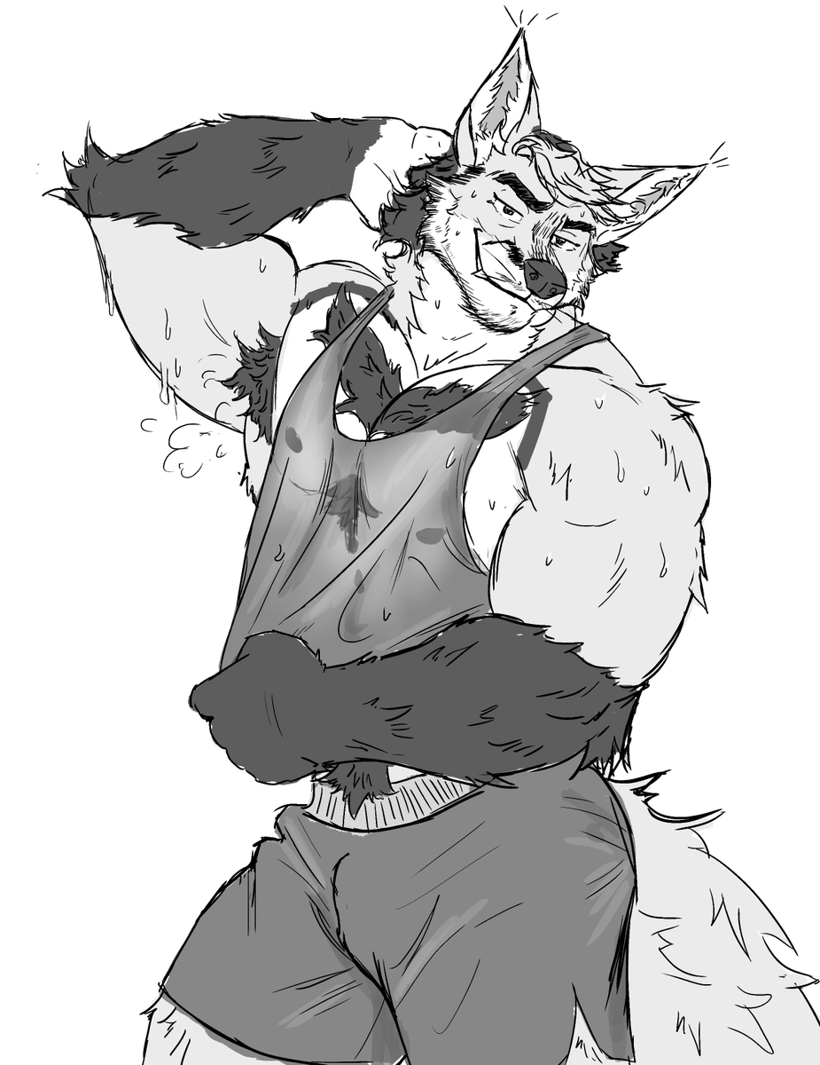 the_secretary__'s tweet photo. I'm squeezing this in as another #biceptember. And also because you people really like him https://t.co/bjf30c0Ezf