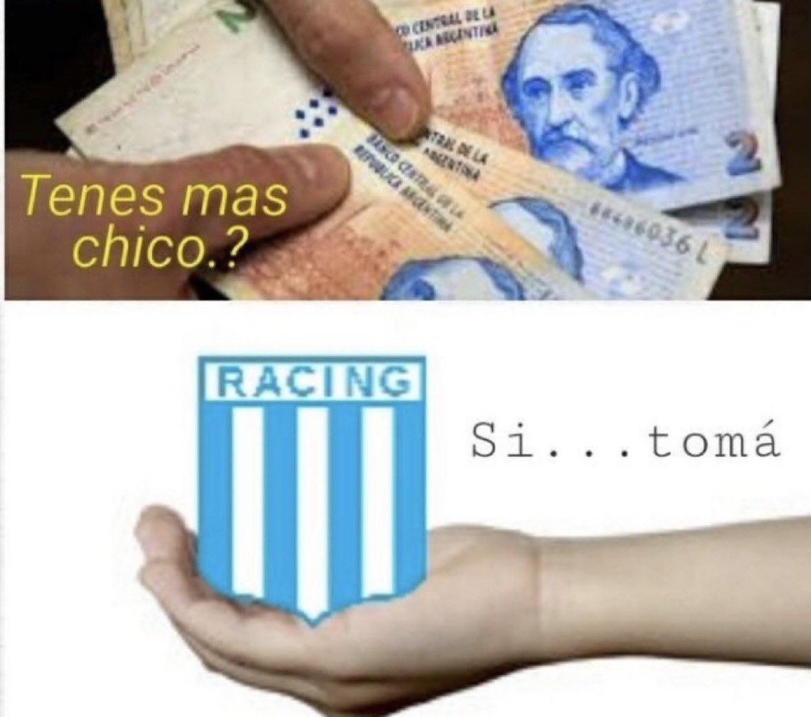 LucaGam07646248's tweet photo. Racingeada histórica https://t.co/a79VsHCfI3