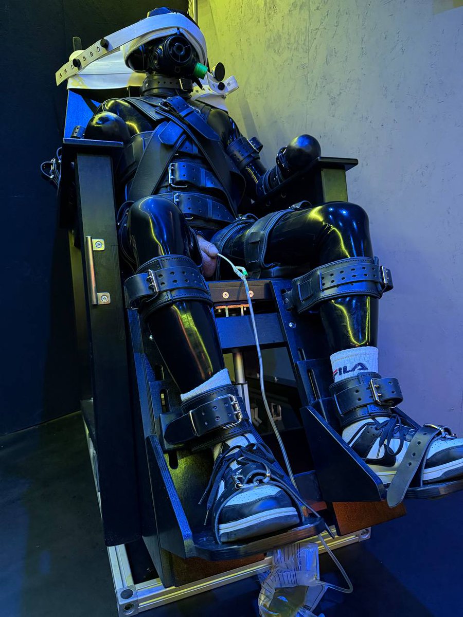 Benjy_Gimp's tweet photo. Stored away and forgotten. I had to spend a whole day tied to the chair. The urethral sound made sure I didn’t have to be untied to take a leak. 
It was a wild experience.

📸: @Norga94409198 https://t.co/I2vxDLM06k