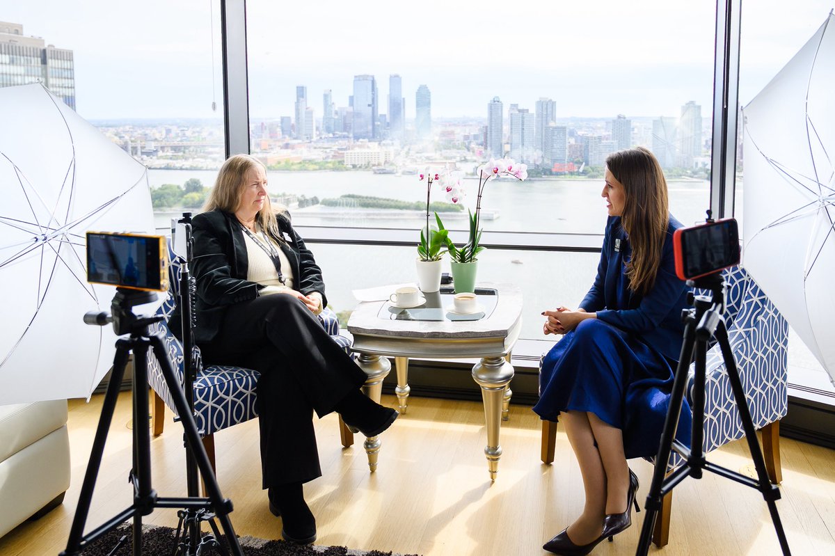 oana_toiu's tweet photo. The end of #UNGA has a tradition, the conversation with @ForeignAffairs.

UN has a strong legacy, is relevant still today but needs to regain the power to align decisions.

Dialogue remains the path, but action must be the destination of that dialogue. https://t.co/pS0klBpxiD