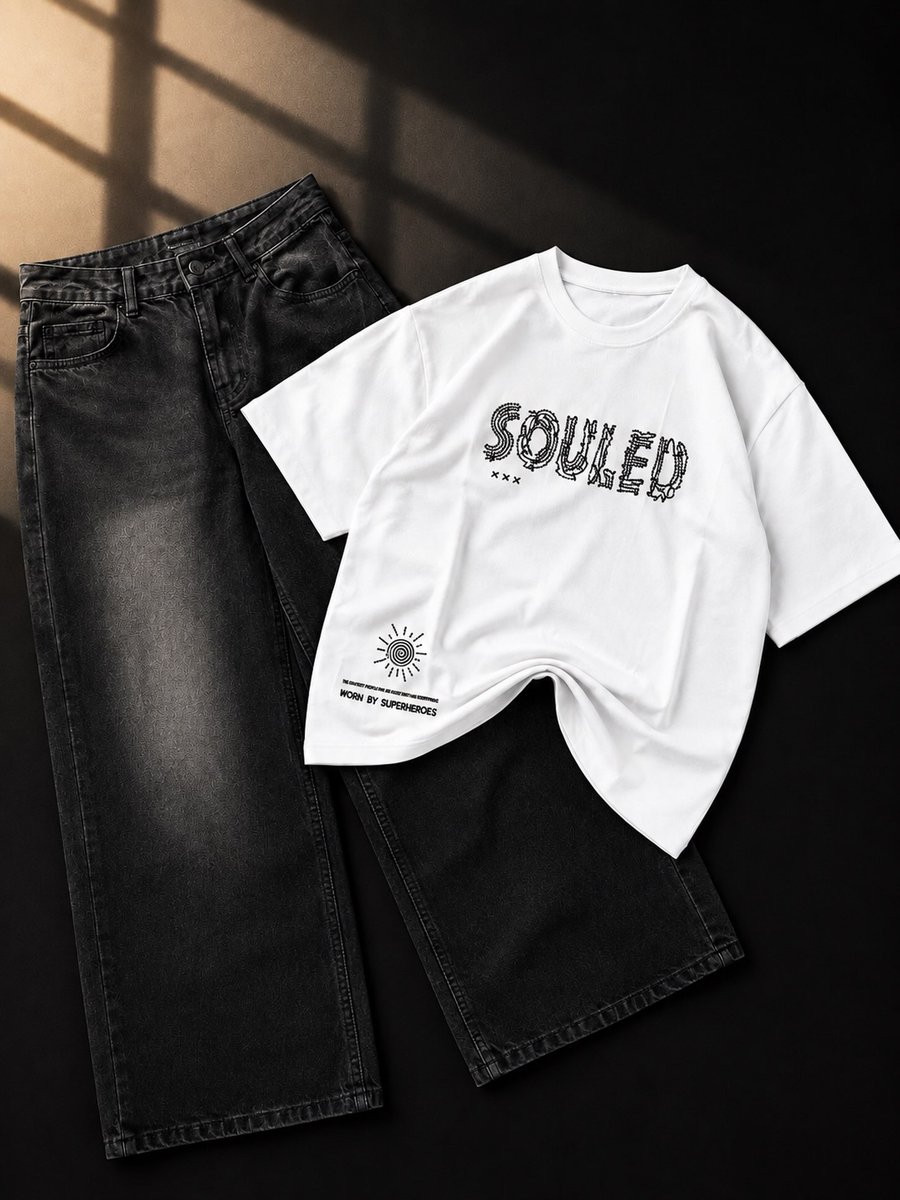 DimpleMigh8x's tweet photo. New boxy T-shirt outfit combo 
Sizes M, L, and XL https://t.co/PVA79FTles
