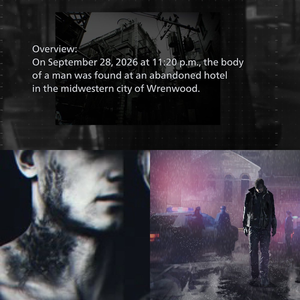 leonarchiive's tweet photo. Today is september 28, 2026. the first deaths among the survivors of the raccoon city iIncident linked to raccoon city syndrome started being reported. https://t.co/Bc9XLti8N8