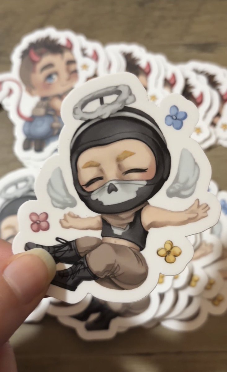 cryobuckys's tweet photo. Spooky season coming up means new Ghost and Soap stickers!! Cheeky Devil Soap and Angel Ghost are added to the roster of previous Halloween designs for these two!
#simonghostriley #soapmactavish #codmw #codfanart #stickers https://t.co/pwgsmmvVEe