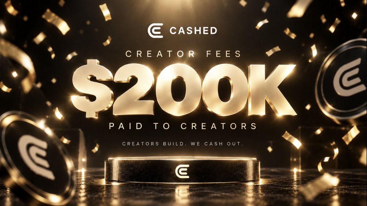 GetCashedMoney's tweet photo. We made it.
Over $200k in creator fees.

That's just the beginning. https://t.co/tM7AVz5qJK