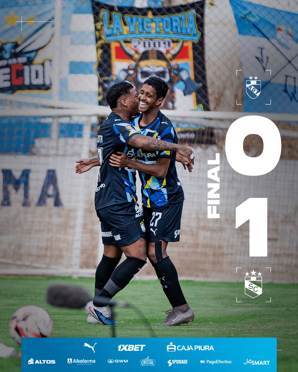 ClubSCristal's tweet photo. Vamooooos, ohh vamosssss 🩵

𝗙𝗶𝗻𝗮𝗹 𝗱𝗲𝗹 𝗽𝗮𝗿𝘁𝗶𝗱𝗼 ⏱️

ADT 0 - 1 Sporting Cristal

#FuerzaCristal https://t.co/VXVQB9Bc8X