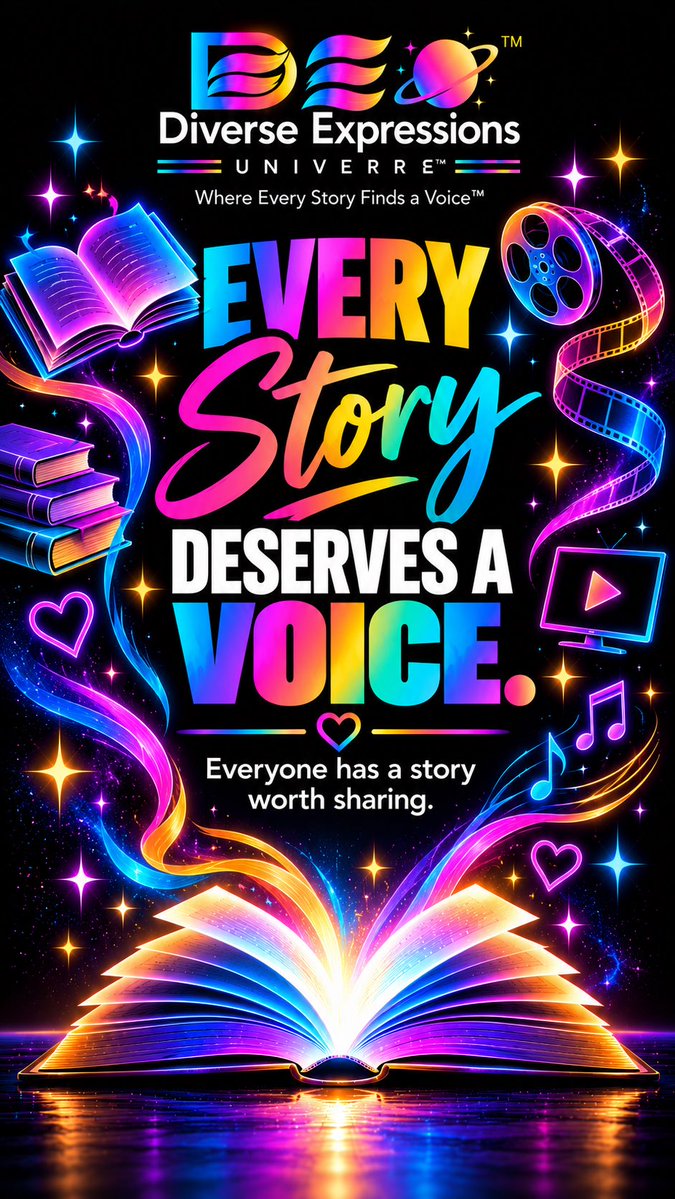 DiverseExpressU's tweet photo. 💜📖 Every Story Deserves a Voice.

Sharing our stories helps others understand who we are and what we’ve experienced.

Everyone deserves to feel seen, heard and represented. 🌎✨
Your story matters. Your voice matters.

#storytelling #representation #diverseexpressionsuniverse https://t.co/2kA8cYjXiN