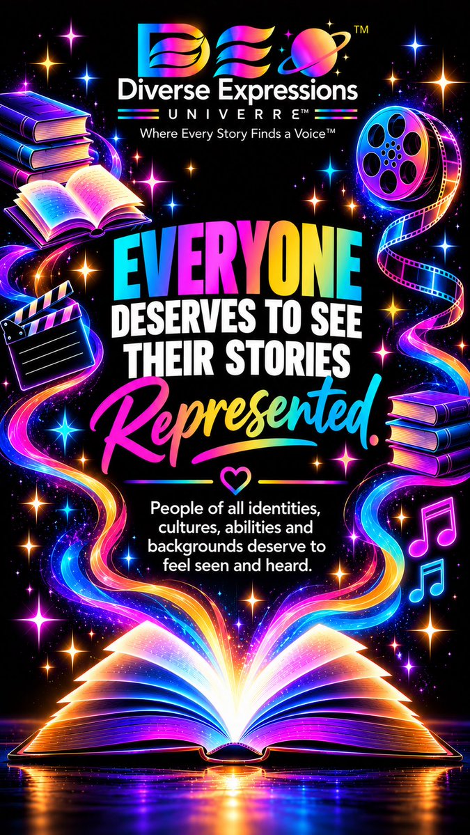 DiverseExpressU's tweet photo. 💜📖 Every Story Deserves a Voice.

Sharing our stories helps others understand who we are and what we’ve experienced.

Everyone deserves to feel seen, heard and represented. 🌎✨
Your story matters. Your voice matters.

#storytelling #representation #diverseexpressionsuniverse https://t.co/2kA8cYjXiN