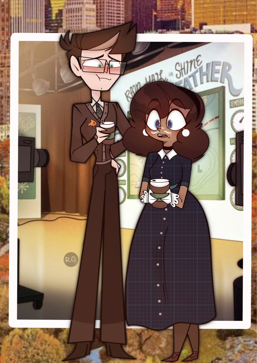 DarkcoshRO's tweet photo. Day4 soon in autumn: a walk together speech maple leaf the other The two of them are going to drink hot chocolate #hazbinhotel #hazbinhotelFanart #VincentWhittman #hazbinhotelPendleton #ocxcanon https://t.co/yLkjgLnMAf