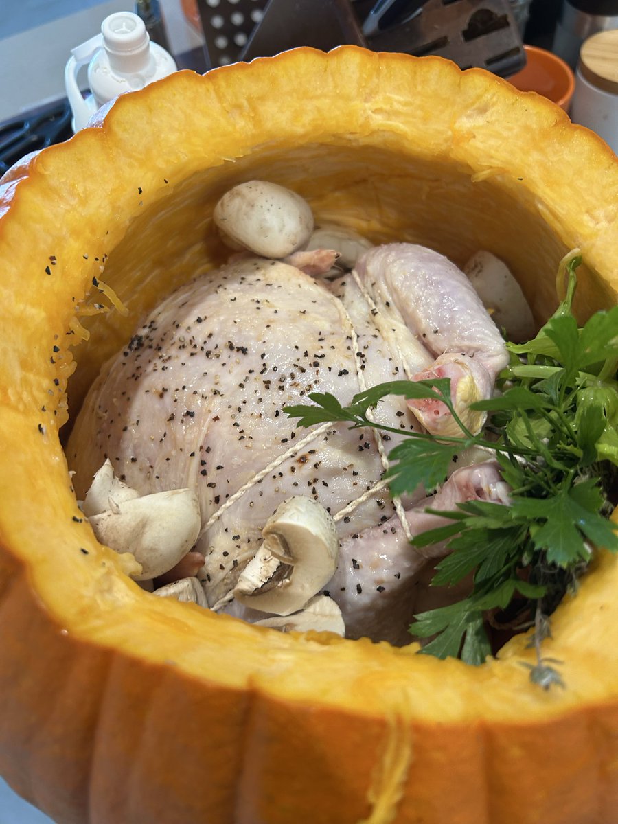 mariaecapo's tweet photo. We made soup in a pumpkin! So good!!! Thanks Reels!!! https://t.co/NZjhzzXu7w