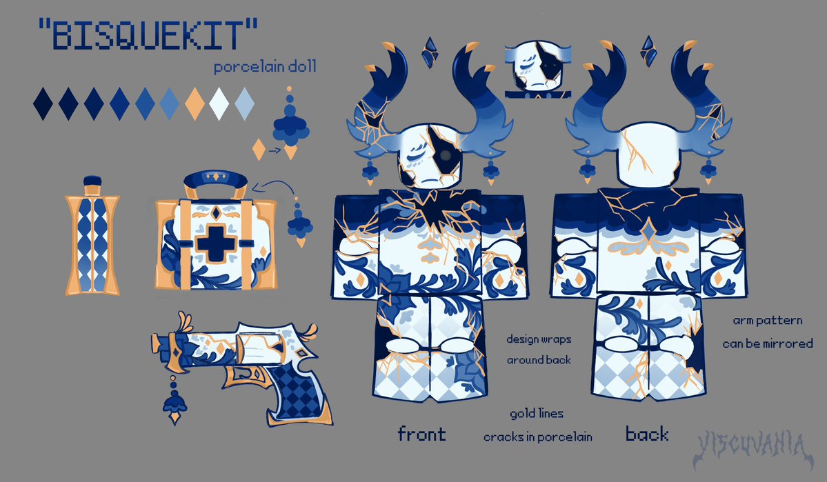 VISCUVANIA's tweet photo. I got to design Medkit's mastery skin for crossroads + cmf update! https://t.co/RWwY2yKOcv