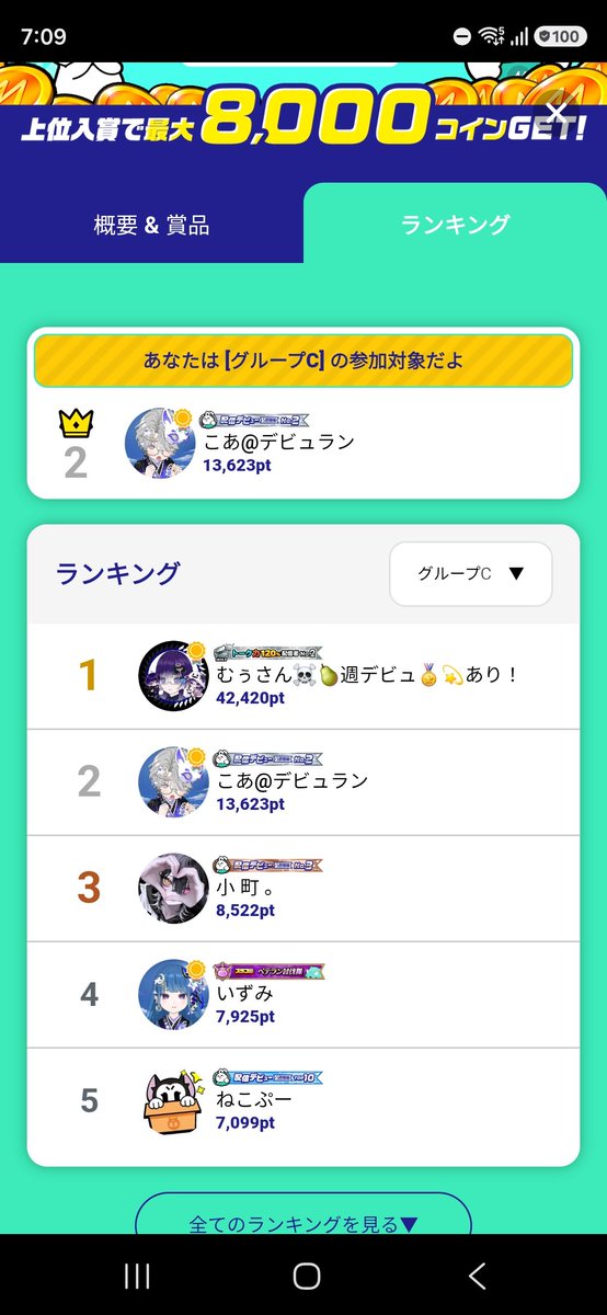 koa0228's tweet photo. デビュラン2位ありがとう！みんな応援助かった！

 #ミラティブ
 #ミラティブ配信 https://t.co/64dQtRiF5V