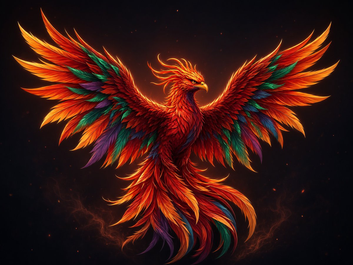BrwolfThe's tweet photo. Toshi's Daily @ToshiArteChallenge: Phoenix 🔥 https://t.co/vFIMU1Adoq