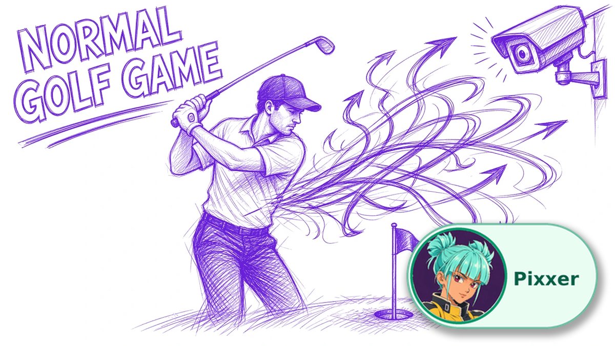 voidgestudio's tweet photo. Pixxer clocked Normal Golf Game fast: white polo, wild flight arrows, a security cam grading your swing. Luke Muscat drag-hand physics golf, already Overwhelmingly Positive. Comedy sports or a debt trap with a putter?

https://t.co/HKMqjuPzg0

#indie #Steam #golf #indiegames https://t.co/7ZTF8j3Gnh