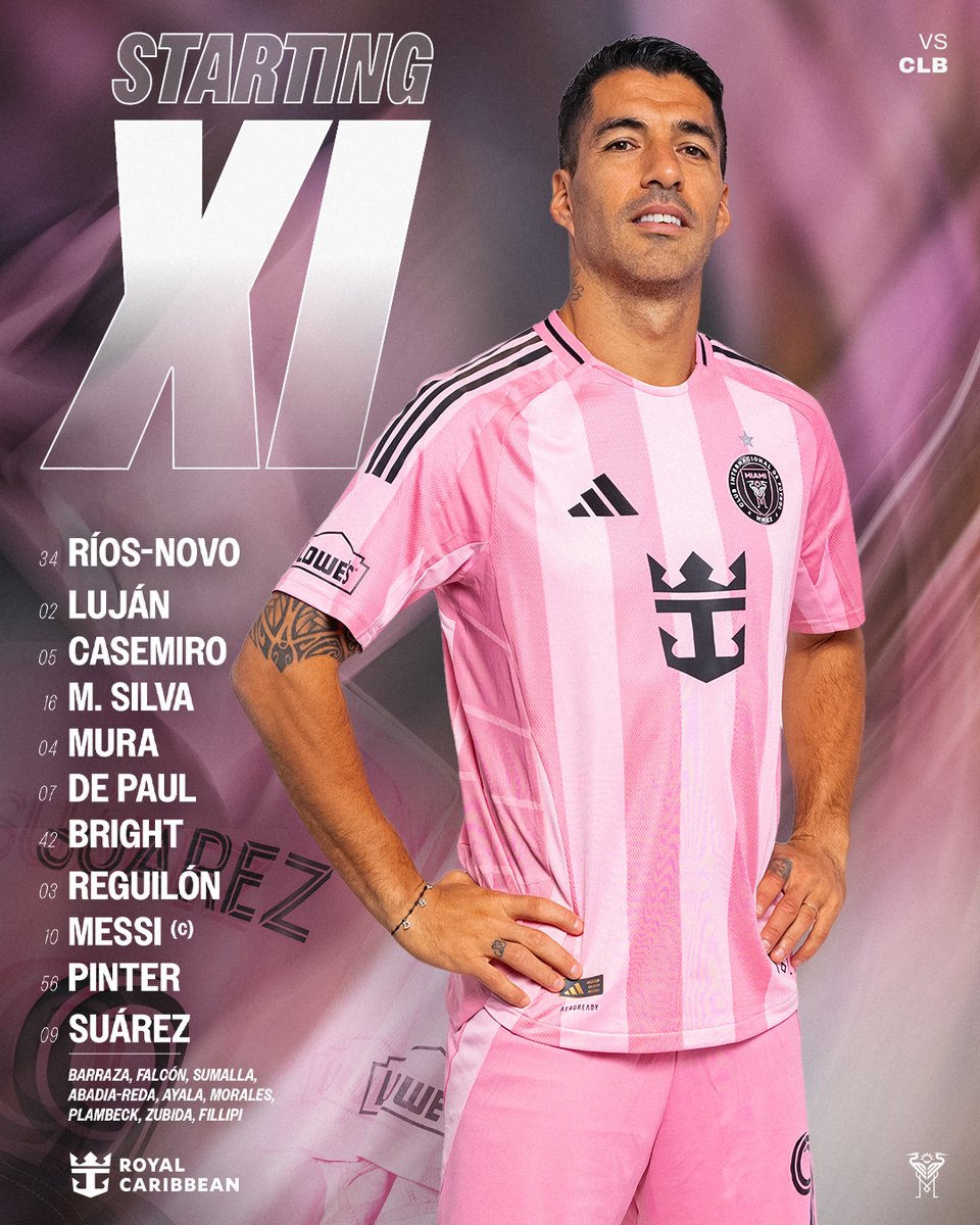 InterMiamiCF's tweet photo. Los once de hoy 1️⃣1️⃣ https://t.co/yAzuKOnUXl