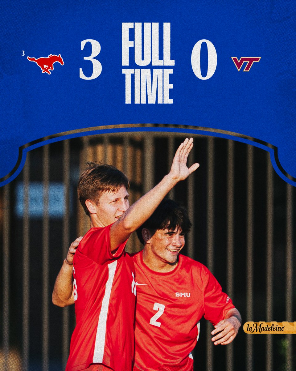 SMUSoccerM's tweet photo. Three points from Blacksburg!! 

@laMadeleine https://t.co/ac3FHB1bW4