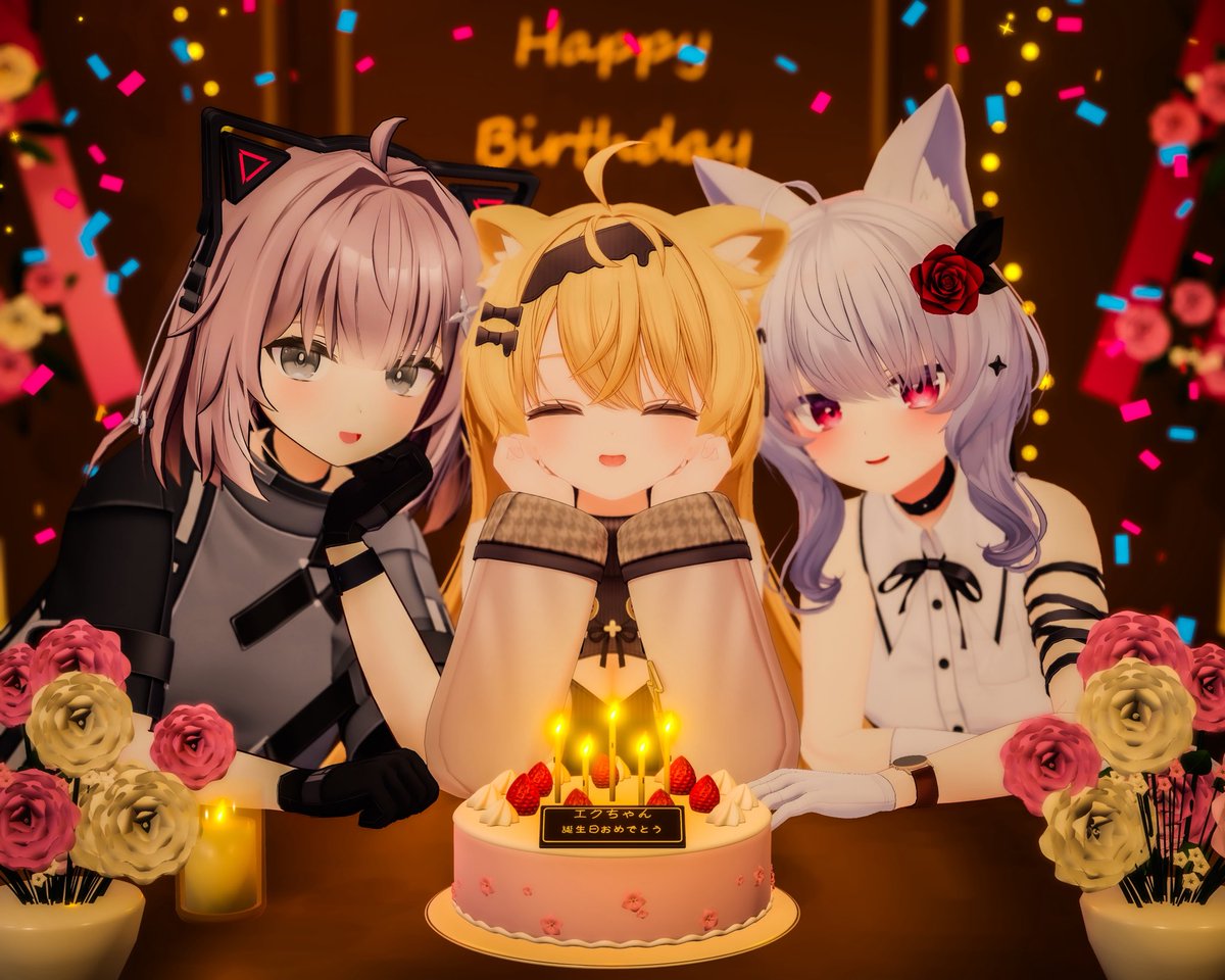 yaeza_kura's tweet photo. 「「誕生日、おめでとう」」
#エク1周年フォトコン https://t.co/agK1bsRpJ7