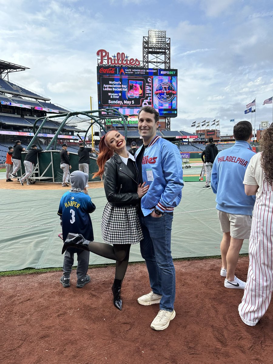 LGRed's tweet photo. #PHILLIES clinch for the fifth straight season!

Being there in 22’ was quite the ride and meeting and marrying a man from #Philly has made this end to a rollercoaster year that much sweeter. #mlb https://t.co/8Qbzt3nrtL