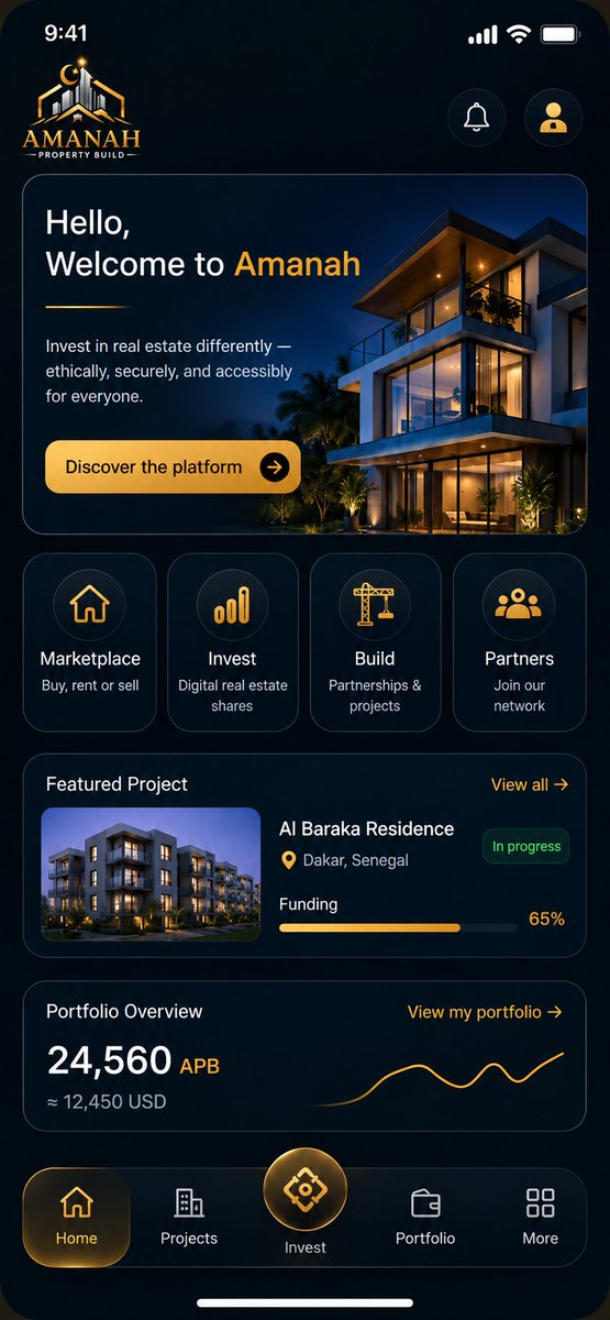 ValmOfficiels's tweet photo. AMANAH PROPERTY BUILD comes with a clear vision, digitalize the real estate sector and connect its stakeholders through a secure, transparent, and ethical digital environment. 🏠🔗
#AMANAHPropertyBuild #APB #RealEstate #Web3 #DigitalRealEstate #Transparency #Trust #Innovation https://t.co/FfyGEYaLa4