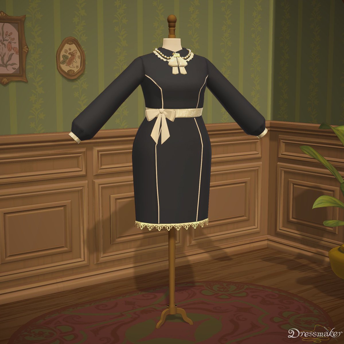ChichiLove67's tweet photo. i still need to maximilize the purpose of her existence but for now i wanna say that her name is barbara and she LOVES sheep, she has a little farm of them just because, even though she has an job already, and also i made her work dress before https://t.co/P744ooRDZP