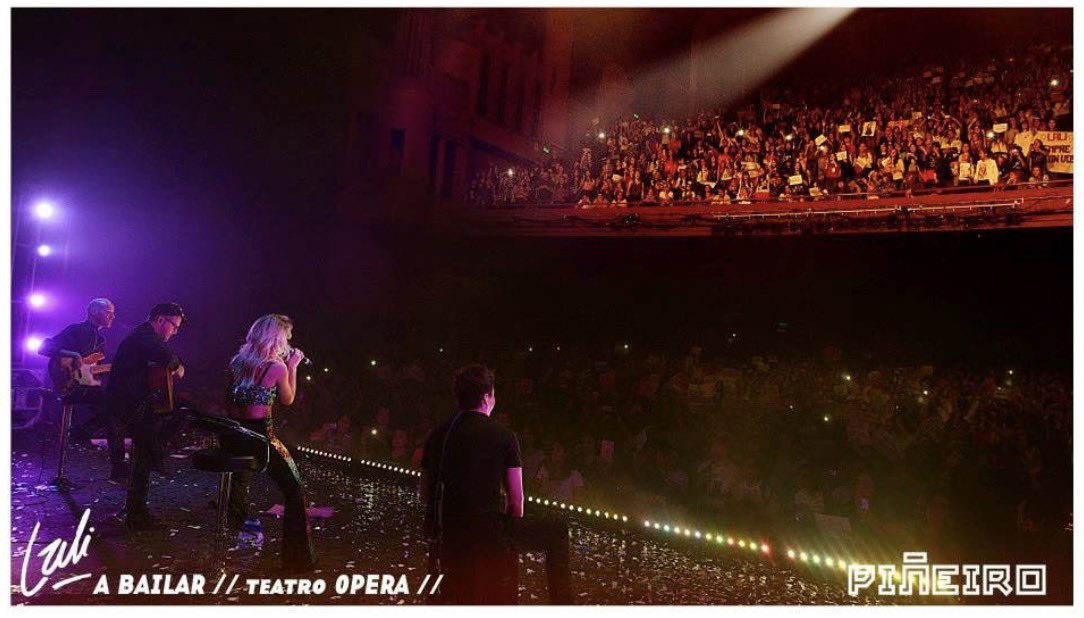 cutelanzani's tweet photo. El fan action de ese primer show fue "siempre con vos". Creo que cumplimos, no @lalioficial ? https://t.co/1Uod1FalQx
