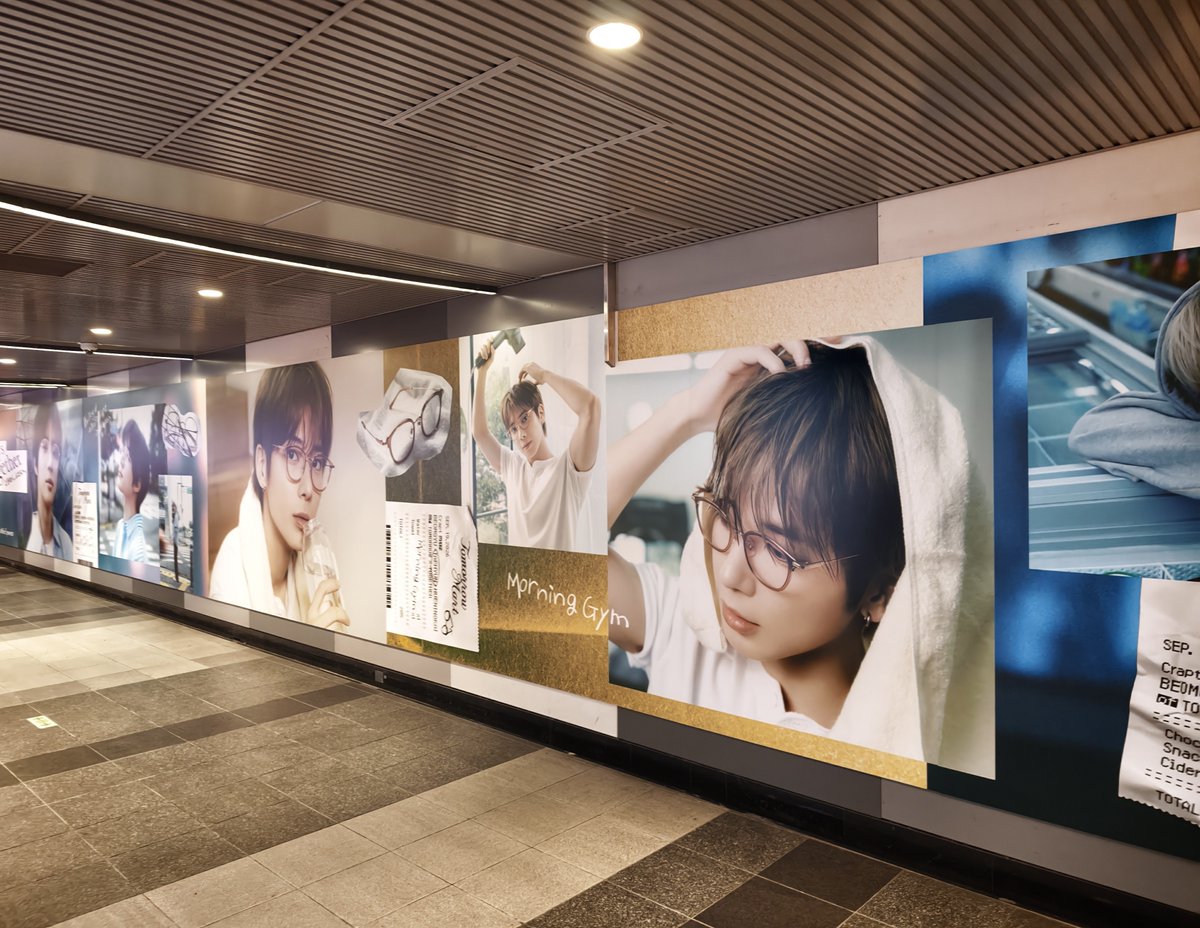 adbrex_'s tweet photo. 渋谷駅で遭遇、眼鏡市場「Crapt（クラプト）」の広告。

TOMORROW X TOGETHERのメンバーであるBEOMGYU（ボムギュ）さん、TAEHYUN（テヒョン）さん、HUENINGKAI（ヒュニンカイ）さんの3人を起用。
#BEOMGYU #TAEHYUN #HUENINGKAI 
#TOMORROW_X_TOGETHER #TXT #Always_Together_Crapt https://t.co/fzdmuyYtBP