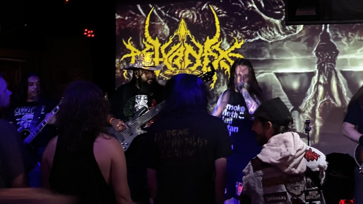 TheOneTrueDevil's tweet photo. We had a fantastic time last night at the Haltom and greatly appreciate everyone that came out in support. Special thanks to Billy, Carlos, Reed, and Andrew for having us play their 10 year anniversary show, we always love to jam with the boys. Hail! to all who showed out. https://t.co/JLgs8avJm5
