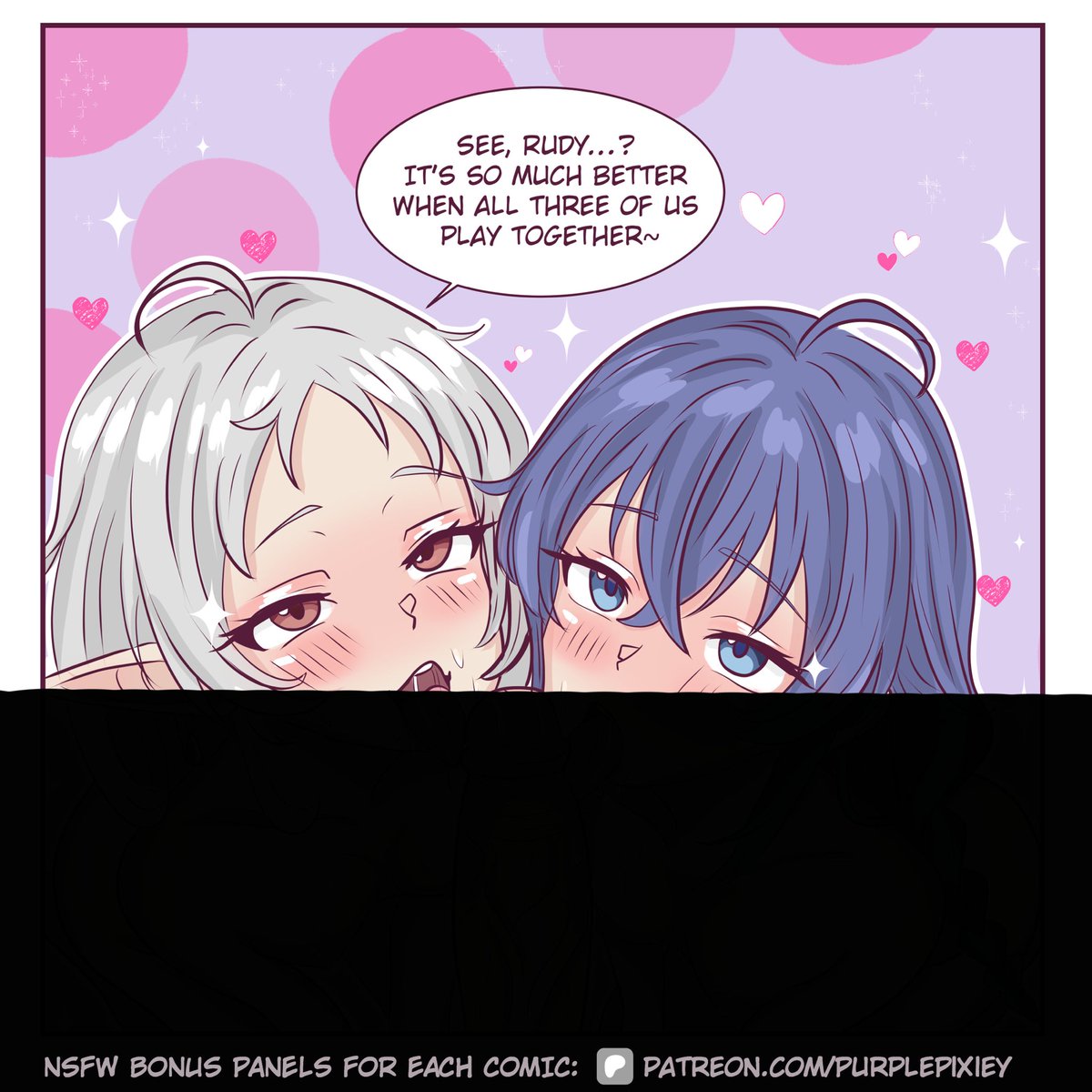 PurplePixiey's tweet photo. Is Sylphy lowkey into it? As long as it's not Nanahoshi, it's fine lol 

#sylphy #mushokutensei https://t.co/a4FmDDkKso