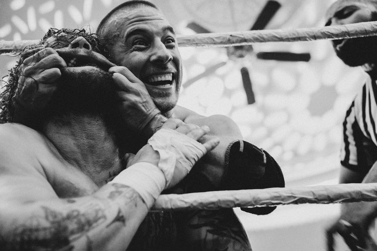 IamDannyDarko's tweet photo. Shot at Logan Square Auditorium for the first time ever.

@HOGwrestling 
#WindyCityWarfare https://t.co/JCRY3DfE1w