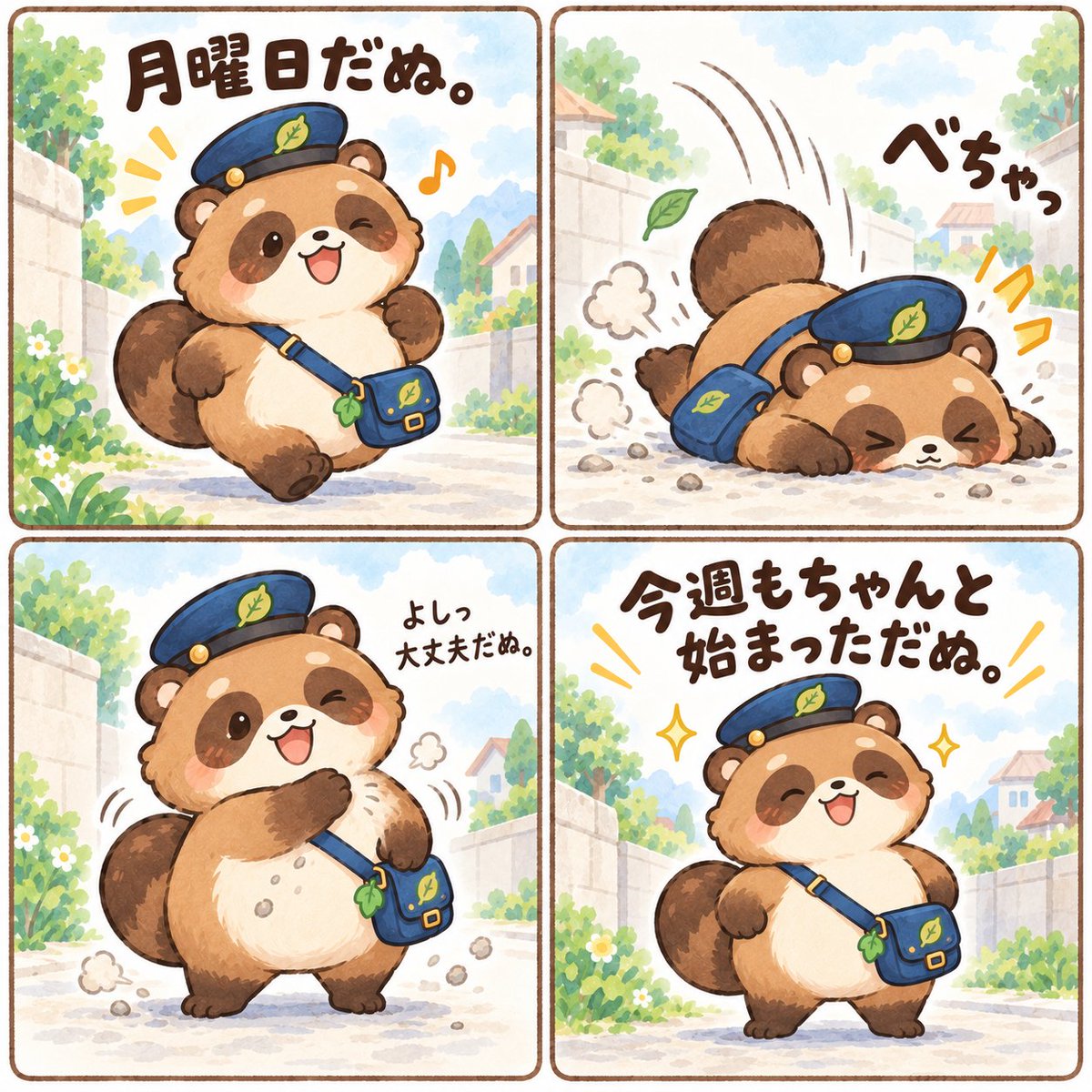 chantodanu's tweet photo. 月曜日だぬ。

ε===(っ≧ω≦)っ

(#/__)/ﾄﾞﾃ

(o- -)oﾑｸｯ

今週もちゃんと始まっただぬ。

#ちゃんとだぬ https://t.co/KXjd2E8khO