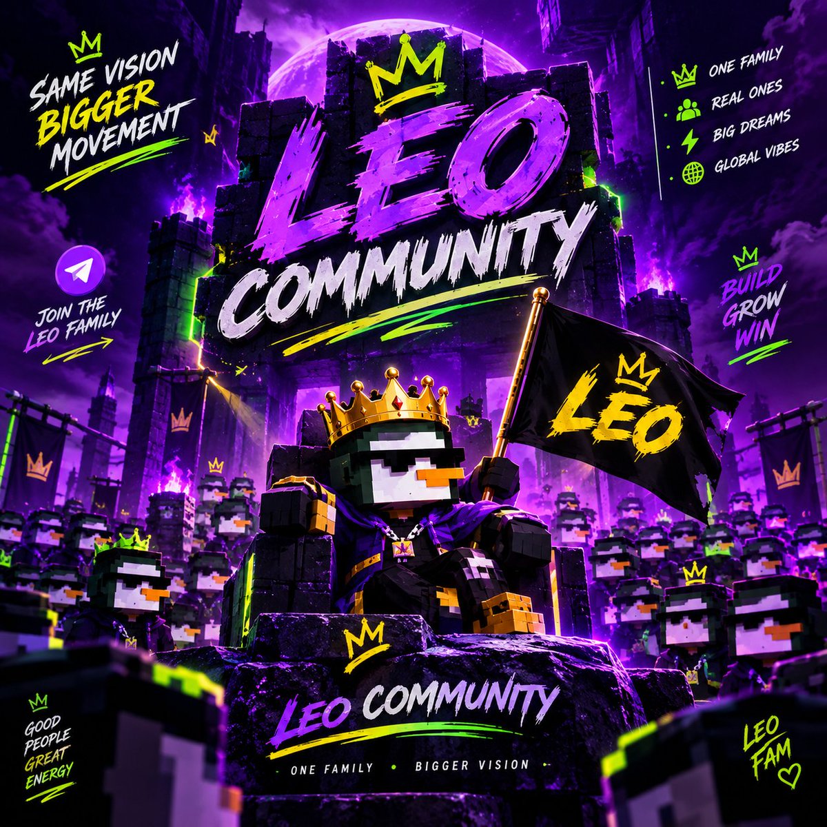 LAQUA_10's tweet photo. 👑 LEO COMMUNITY IS NOT JUST A COMMUNITY — IT’S A MOVEMENT. 🟣🔥

Same vision. Bigger movement. One family. 🌍💜

The energy, the people, the vision — everything is lining up. If you’re serious about being part of the LEO FAMILY, now is the time to tap in. 🚀

Subscribe to @leonardnftpage and join the movement.
Build. Grow. Win. 🦁👑

LEO FAM — WE’RE JUST GETTING STARTED. 🔥💜