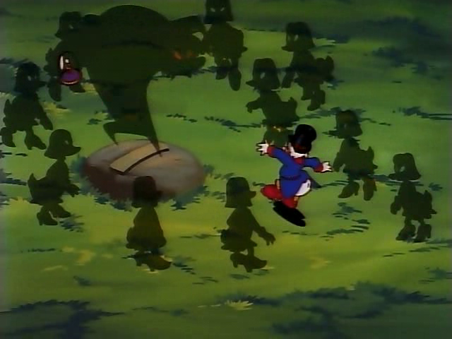 Disney_Wiki's tweet photo. Today marks the 39th anniversary of the #DuckTales episode, "Magica's Shadow War", written by Randy Lofficier and directed by David Block.
Magica's plot to steal the Number One Dime using her own shadow goes awry when her shadow develops a mind of its own. https://t.co/aMaL5OdRZW