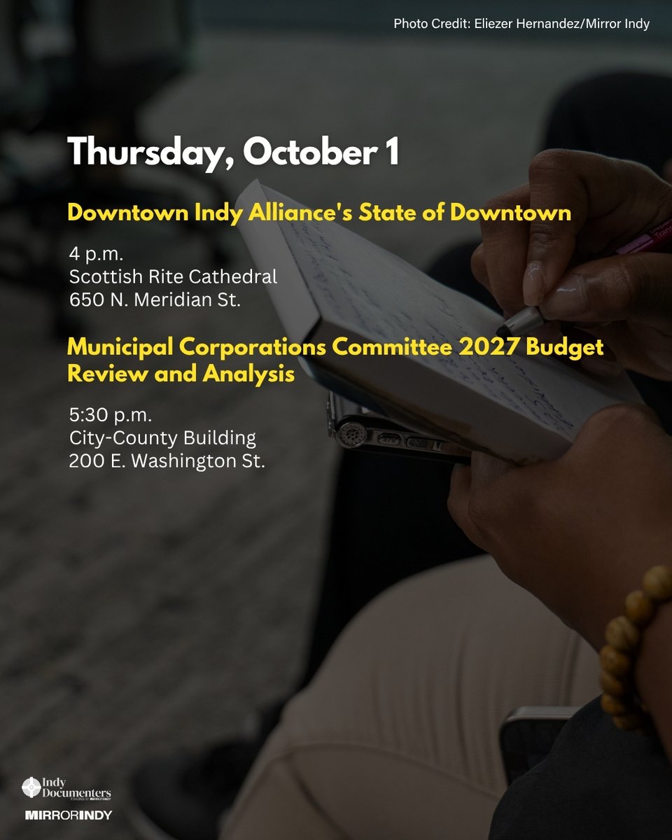 indydocumenters's tweet photo. It takes a village to keep citizens informed, lawmakers accountable and the outcome of civic meetings available to all. That’s why we have Indy Documenters, people like you who we train and pay to attend public meetings and take notes about the decisions being made. https://t.co/TMBBurNc0f