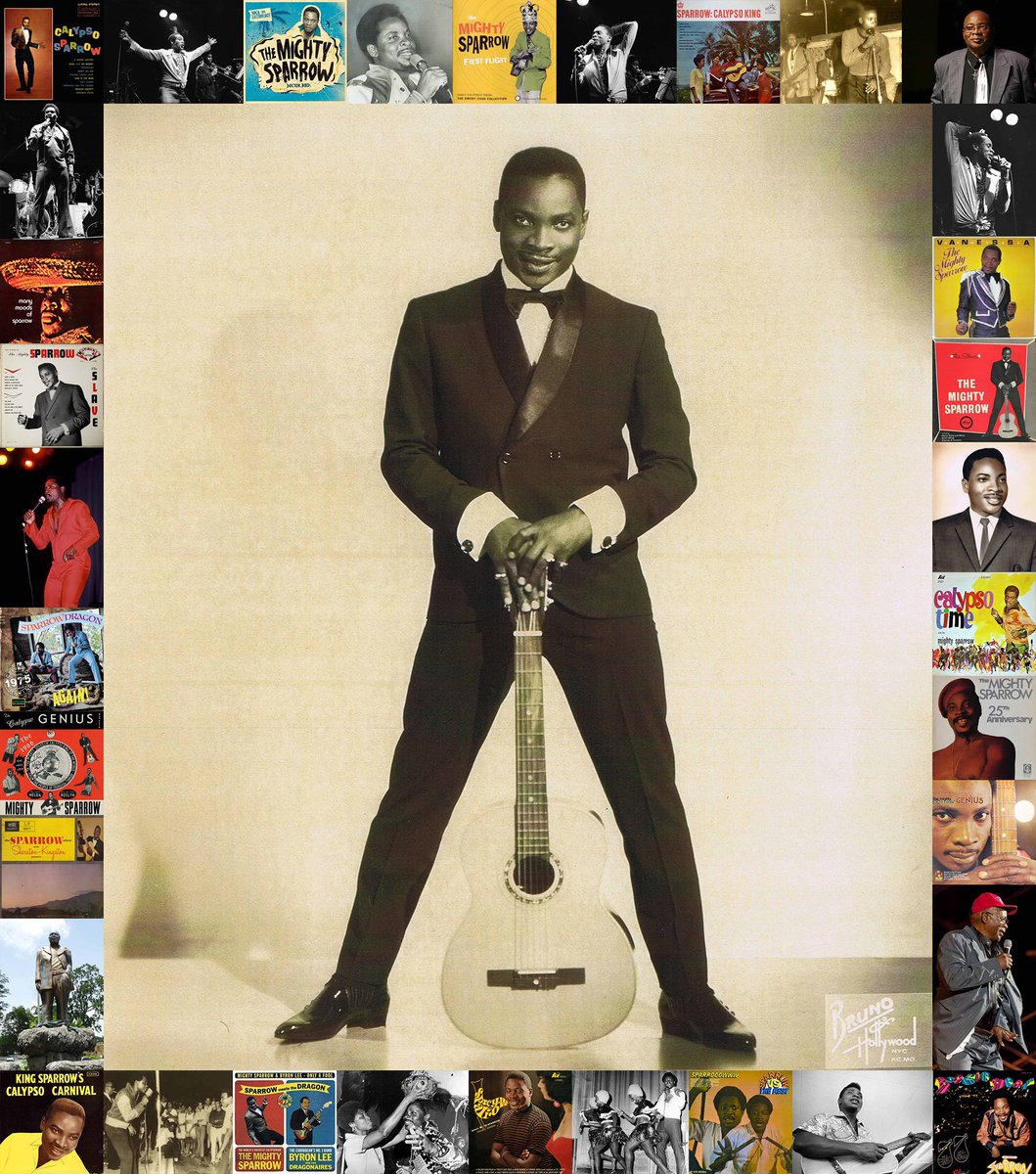 wcchen's tweet photo. RIP Mighty Sparrow (9 Jul 1935 - 27 Sep 2026). Legendary #Trinbagonian #calypso and #soca vocalist, songwriter, and guitarist born Slinger Francisco, in Grand Roy, Grenada.

Widely regarded as the most influential figure in the history of calypso music. Though born in Grenada, he was raised from infancy in Port-of-Spain, #Trinidad, after his family relocated there in 1937, and it is with Trinidad and Tobago that he is most closely identified.

Sparrow's breakthrough came in 1956, when his composition "Jean and Dinah", a commentary on the withdrawal of American servicemen from Trinidad after World War II, won him the National Calypso King title and reshaped the art form's lyrical ambitions. 

Over a career spanning more than seven decades, he has won Trinidad's Calypso Monarch title eight times and the Carnival Road March competition eight times, records that established him as, in his own popularized phrase, the "Calypso King of the World."

Beyond his competitive dominance, Sparrow's significance lies in his fusion of biting social and political satire with melodic accessibility, tackling colonialism, race, sexuality, and #Caribbean identity in songs such as "Slave," "Education," and "Congo Man."