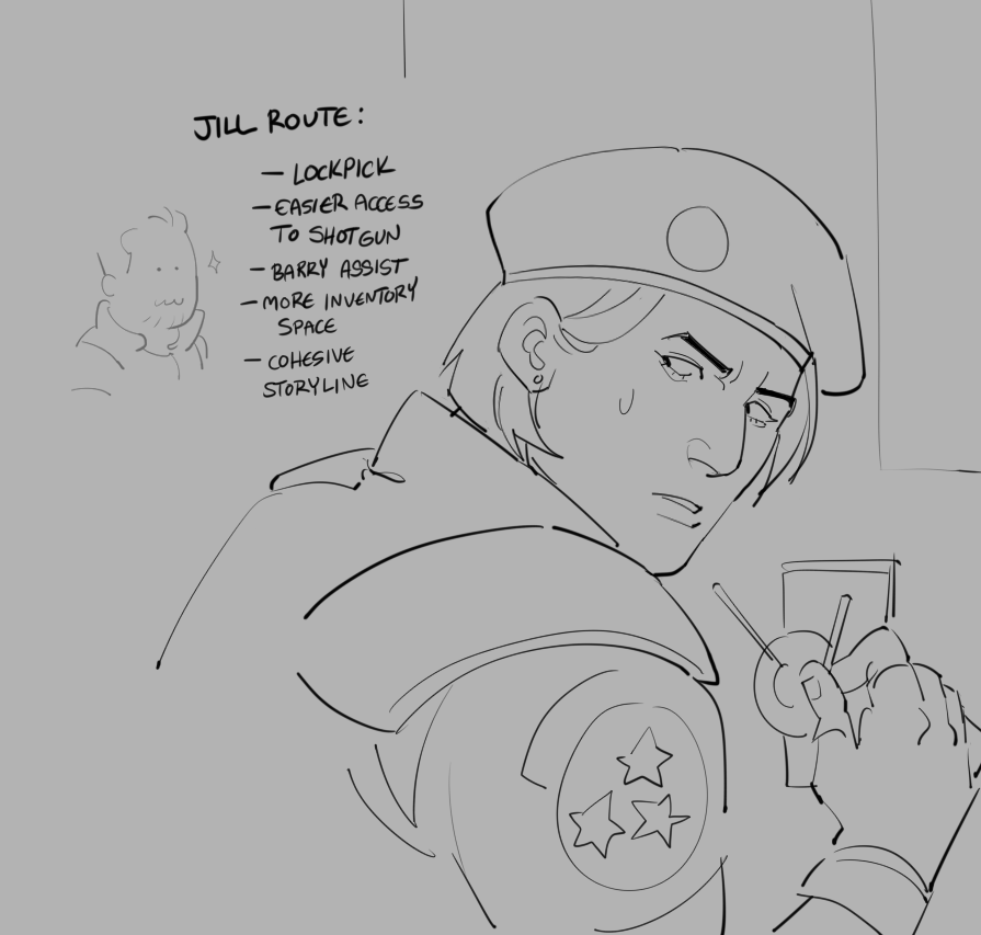 50gardj's tweet photo. my re1 playthrough vent art https://t.co/7jwSwSO5zb