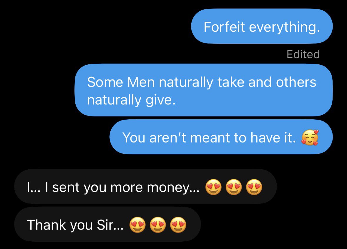 Wagefarming's tweet photo. This cuck paid me to pump my heavy meat to his girlfriend 😈

It was a fair trade. I stroked as payment after payment flooded my Throne, and he experienced the bliss of true submission.

I’m always happy to give lonely boys (and their wallets) my attention

catfish findom manscam https://t.co/8VSSPzK5nv