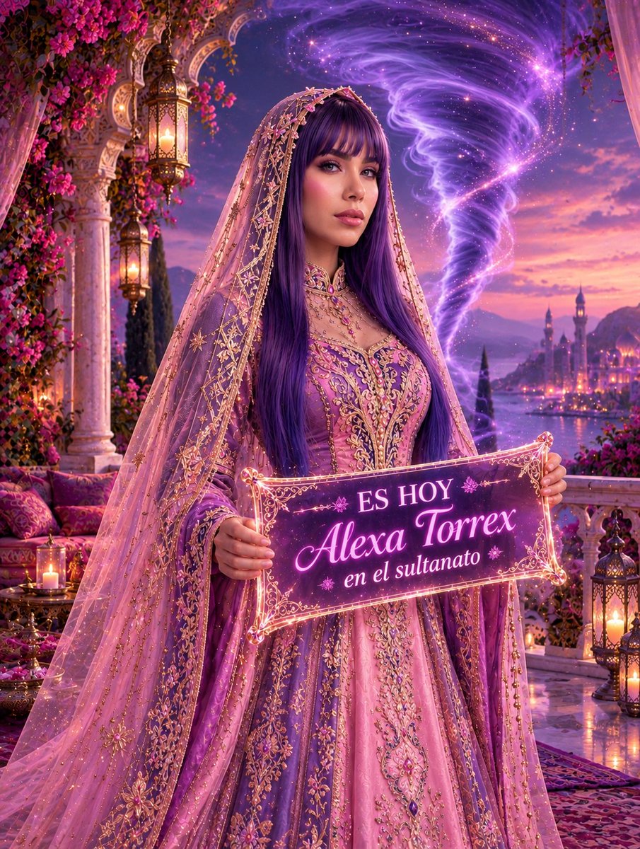 Dani5877482's tweet photo. ALEXA EN EL SULTANATO 
🌪️💜🩷 https://t.co/xW1l2N5A8N