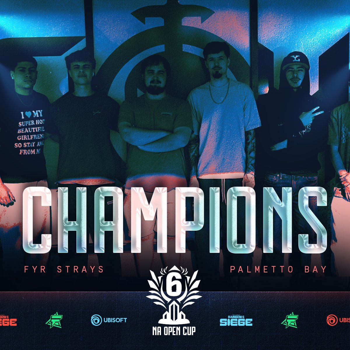 R6esportsNA's tweet photo. ONLINE OR AT LAN, THEY REIGN SUPREME 👑

🏆 @MingoJce2 
🏆 @LooOnTwitch 
🏆 @Franklin_R6 
🏆 @jayyguns 
🏆 @3ootz 
🏆 @MaddogR6 

OPEN CUP PALMETTO BAY CHAMPS, @FYRStrays 🔥 https://t.co/OAMLA0guUC