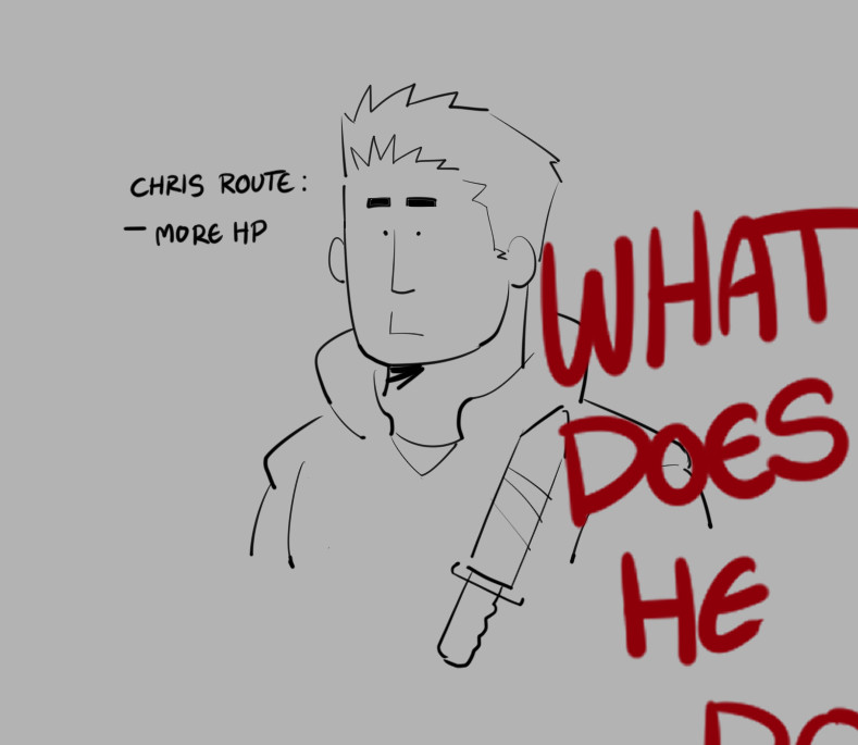 50gardj's tweet photo. my re1 playthrough vent art https://t.co/7jwSwSO5zb