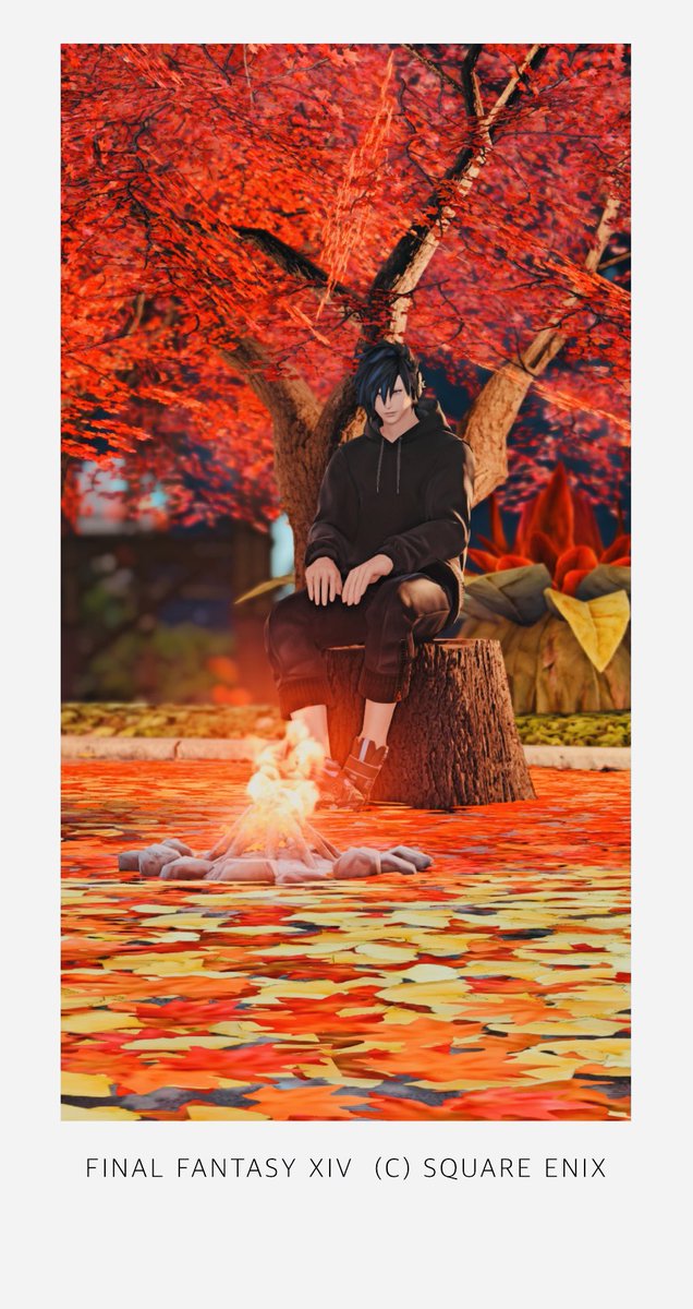 Risa_EV10FF14's tweet photo. キャンプ中の写真…的なSS🍂

#FF14
#FFXIV
#ミドオス https://t.co/79eLsNPzQS